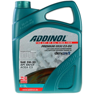 روغن موتور تمام سنتتیک آدینول 5W-30 SN
