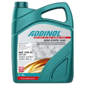 روغن موتور آدینول10W-40SP  A3/B4-JASO- MA-2