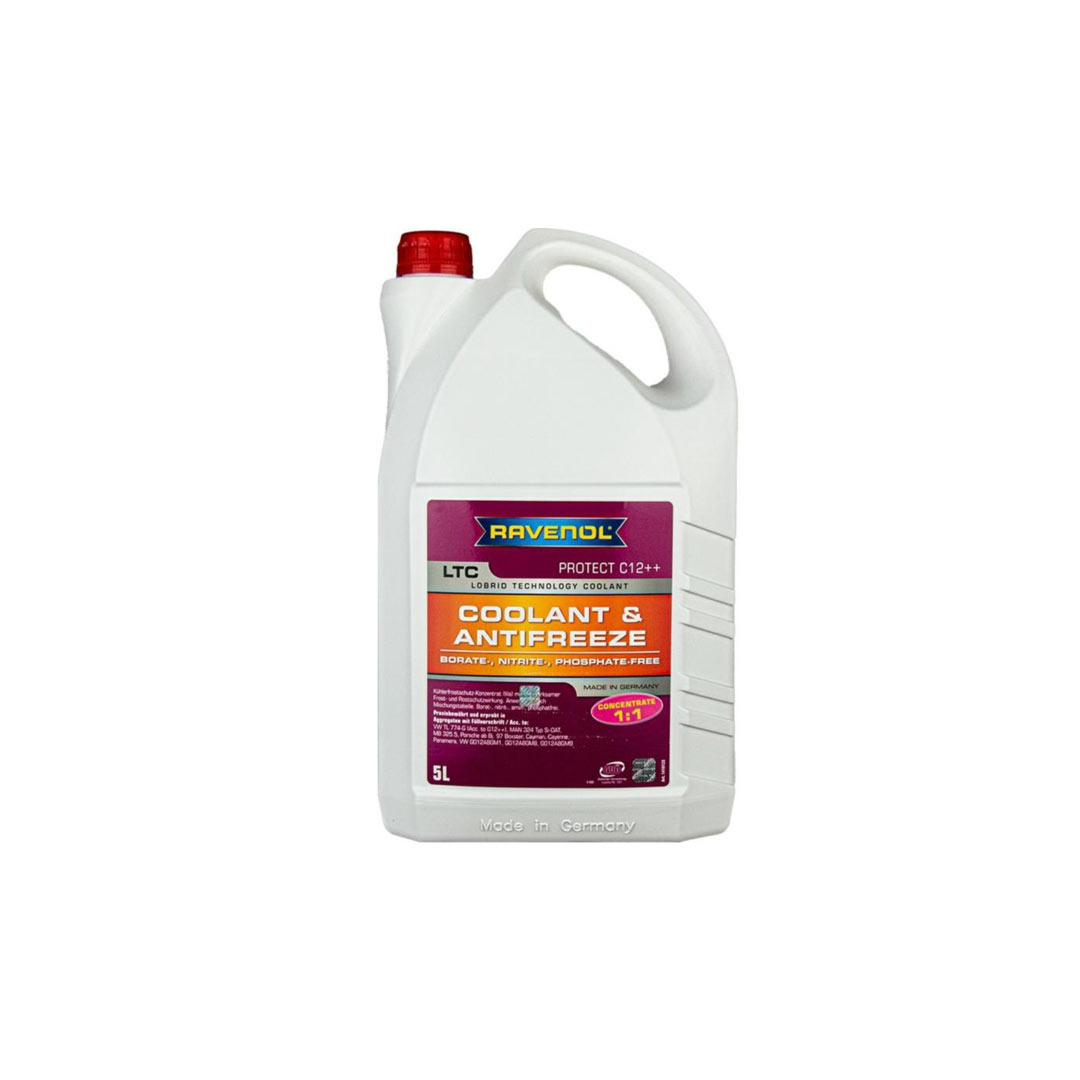ضدیخ و ضدجوش اصلی راونول (RAVENOL) مدل ++LTC C12 قرمز حجم ۵ لیتر